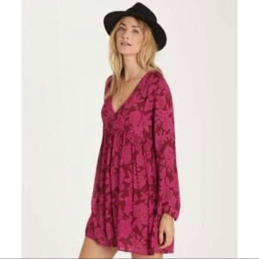 Billabong Floral Pink Dress - Picture 2 of 5